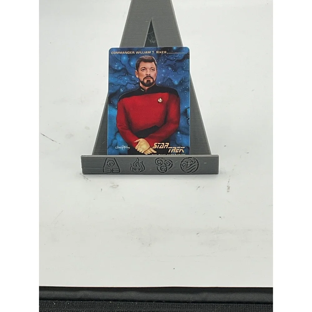 Star Trek TNG Commander William T‎ Riker Porcelain Collector Card